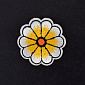 Термоаплікація Квітка, 4 см, Жовта (APL-060017)