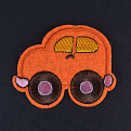 Термоаппликация детская Машинка, 6,5х5,5 см, Оранжевая (APL-060007)