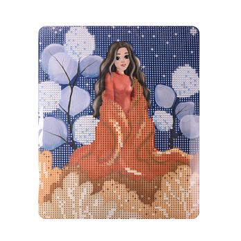 Набір алмазного живопису на картоні 25х21 см, Осіння фея (SXM-056410)