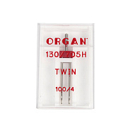 Игла двойная ORGAN TWIN UNIVERSAL №100/4 для бытовых швейных машин, 1 шт (SEW-054953)