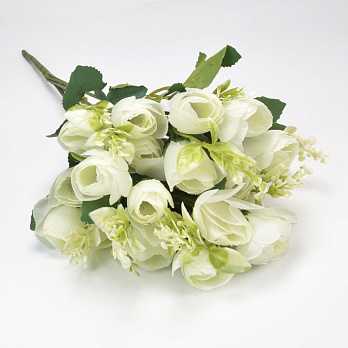 Букет камелій, 42 см, Кремовий (DIF-059302)