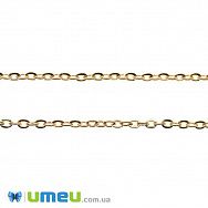 Ланцюг, Золото, 2х1,5 мм (ZEP-046149)