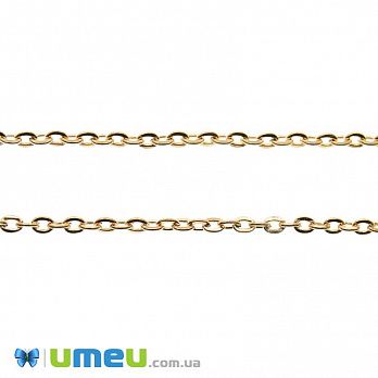 Ланцюг, Золото, 2х1,5 мм (ZEP-046149)