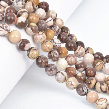 Намистини Яшма зебра, Натур. камінь, 8,5 мм, Круглі (BUS-058003)