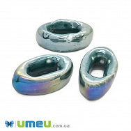 Намистина керамічна УЦІНКА, 28х9х16 мм, Смарагдова (BUS-010531)