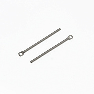 Підвіска з нерж. сталі Довга, 25х1,2 мм, Темне срібло (STL-059194)