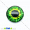 /p15253-kaboshon-stekl-s-printom-glaz-14-mm-zeleniy-krugliy/
