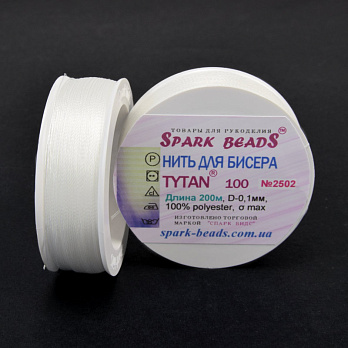 Нить для бисера Титан 100, Молочная №2502, 200 м (MUL-010666)