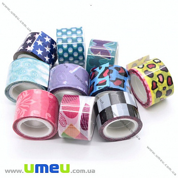 Декоративний скотч, Мікс, 12 мм (DIF-018138)