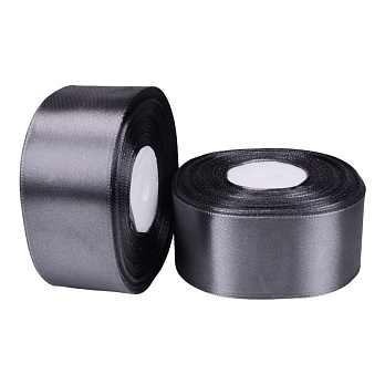 Атласная лента, 40 мм, Графитовая (LEN-055748)