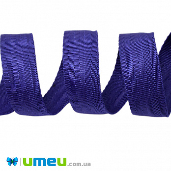 Стрічка ремінна для рюкзаків (стропа) «Ялинка», 25 мм, Синя яскрава (LEN-040949)
