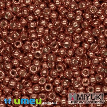 Бисер японский Miyuki круглый RR 11/0 №4208 Duracoat Galvanized, Медный (BIS-045702)