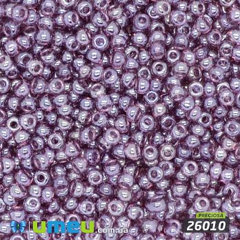 Бісер чеський №723 / 26010, Аметист світлий, глазурирована, 10/0 (BIS-008711)