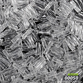 Бісер чеський Стеклярус 3, №00050, Прозорий скручений, 7 мм (BIS-062366)