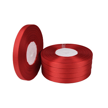 Репсовая лента, 6 мм, Красная (LEN-054863)