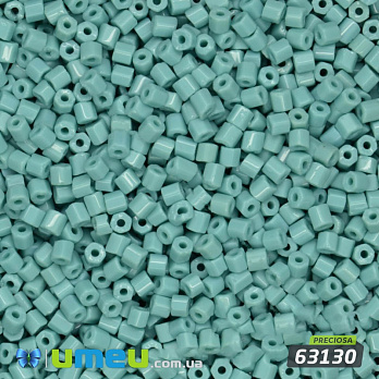 Бісер чеський Рубка 10/0, №63130, Бірюзовий натуральний (BIS-018315)