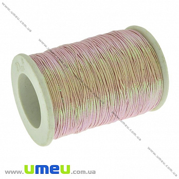 Нить металлизированная 0,5 мм, Белая с переливом (KNT-028473)