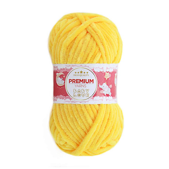 Пряжа Premium Yarn Baby Love 50 г, 60 м, Желтая 313 (YAR-052326)