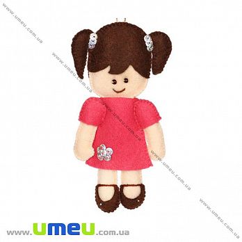 Набір з фетру для створення іграшки, Лялька ФН-29, 16х5 см (FLT-034838)