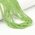 Бусины Биконус, 4,5х4 мм, Салатовые (имитация нефрита) (BUS-057416)
