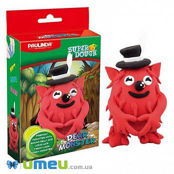 Масса для лепки Paulinda Super Dough Dear Monster красный (DIF-043545)