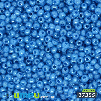 Бісер чеський №565 / 17365, Бірюзовий яскравий, Перламутровий, 10/0 (BIS-006441)