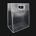 Подарочный пластиковый пакет, 30х25х15 см, Прозрачный (UPK-035716)
