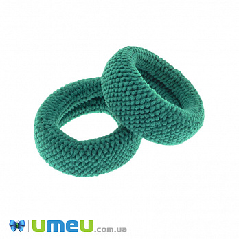 Резинка для волос микрофибра фактурная, 50 мм, Бирюзовая (OSN-041725)