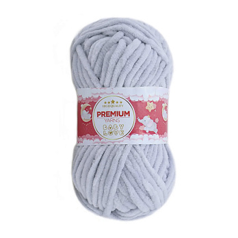 Пряжа Premium Yarn Baby Love 50 г, 60 м, Серо-голубая 325 (YAR-052321)