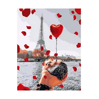 Набор алмазной живописи на подрамнике 50х40 см, Город влюблённых (SXM-052369)