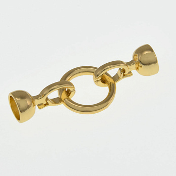 Застёжка, 35х13 мм, Латунь с покрытием 18 kt (ZAM-058485)