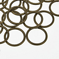 Колечки, Античная бронза, 20 мм, толщина 2 мм (PIN-061992)