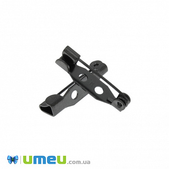 Основа для брошки Японія, 20 мм, Чорна (OSN-039000)