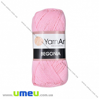 Пряжа YarnArt Begonia 50 г, 169 м, Розовая 319, 1 моток (YAR-023012)