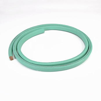 Кожаный шнур пресованный, 10х6 мм, Мятный (LEN-058980)