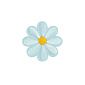 Термоаплікація Ромашка, 4 см, Блакитна (APL-060011)