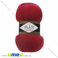 Пряжа Alize Lanagold 100 г, 240 м, Червона 56, 1 моток (YAR-025373)