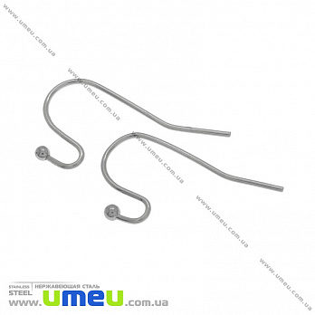 Швензы из нерж. стали, 21х12 мм, Темное серебро (STL-036496)