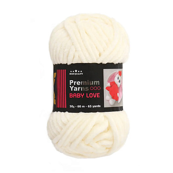 Пряжа Premium Yarn Baby Love 50 г, 60 м, Кремова 375 (YAR-059135)
