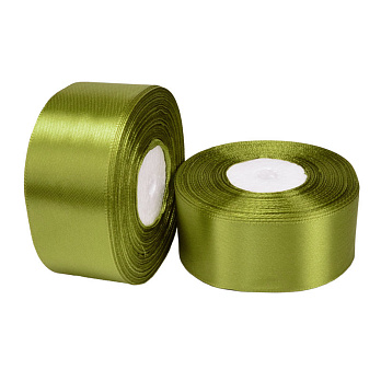 Атласная лента, 40 мм, Оливковая (LEN-058938)