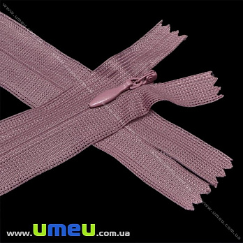 Блискавка (змійка) потайна нероз'ємна, 50 см, Тип 3, Сливова (ZIP-016069)