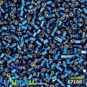 Бісер чеський Рубка 11/0, №67100, Синій темний блискучий (BIS-044072)