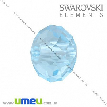 Бусина Swarovski 5040 Aquamarine, 8х6 мм, Рондель, 1 шт (BUS-005394)