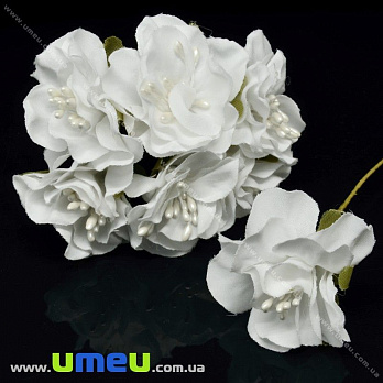 [Архів] Еустома тканинна, 45 мм, Біла (DIF-025693)