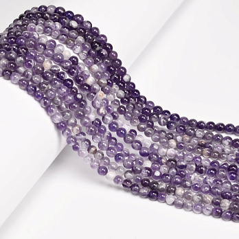 Бусины Аметист светлый, Натур. камень, 4 мм, Круглые (BUS-053965)