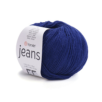 Пряжа YarnArt Jeans 50 г, 160 м, Синяя темная 54 (YAR-025326)
