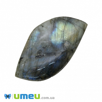 Кабошон нат. камень Лабрадор, 45х26 мм (KAB-012663)