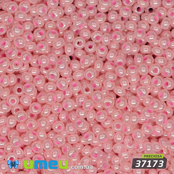 Бісер чеський №518 / 37173, Рожевий світлий, Перламутровий, 10/0 (BIS-003849)