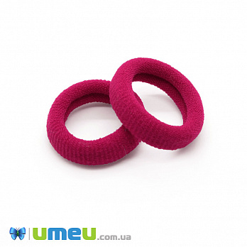 Гумка для волосся мікрофібра, 30 мм, Малинова (OSN-049569)
