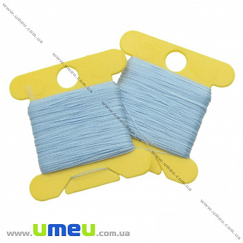 Нитка для бісеру яка світиться в темряві, Синя №1208, 30 м (MUL-020542)